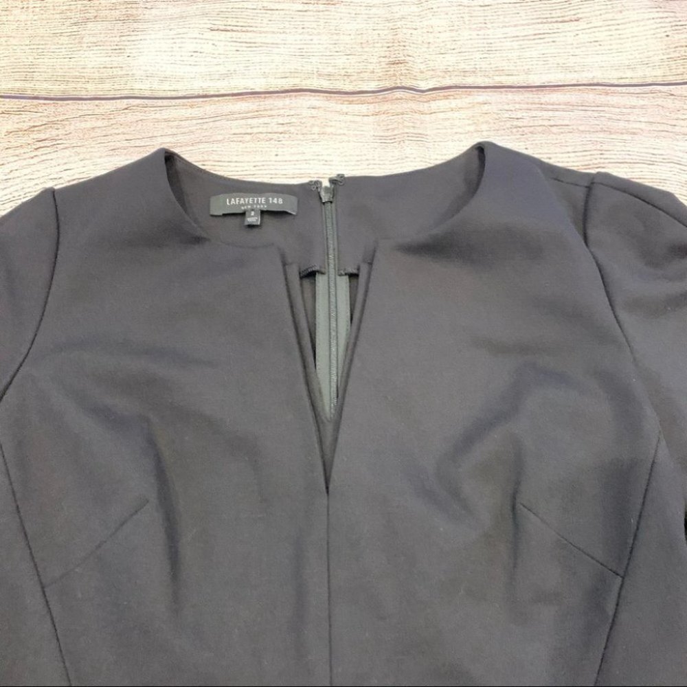 Lafayette 148 New York Black Dress Size 2 - Picture 3 of 15
